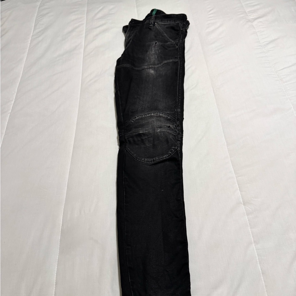 G-Star Men's Dark Black Skinny Jeans